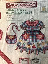 Daisy Kingdom Animal Class Daisy Dolly Dress Panel, cut and sew for 18” doll 