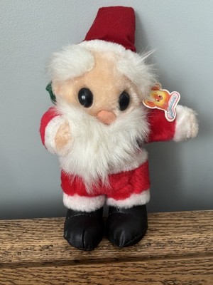 Brandneu mit Etikett süßer Vintage Patamates Plüsch Weihnachtsmann, Santa sehr guter Zustand