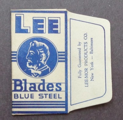 Vintage Razor Blade LEE (Robert E. Lee) White Background - RARE -  One Blade
