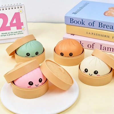 Squishy Mini Knödel Bao Dutt Glitzer Stressabbau Spielzeug Mystery Blindbox UK