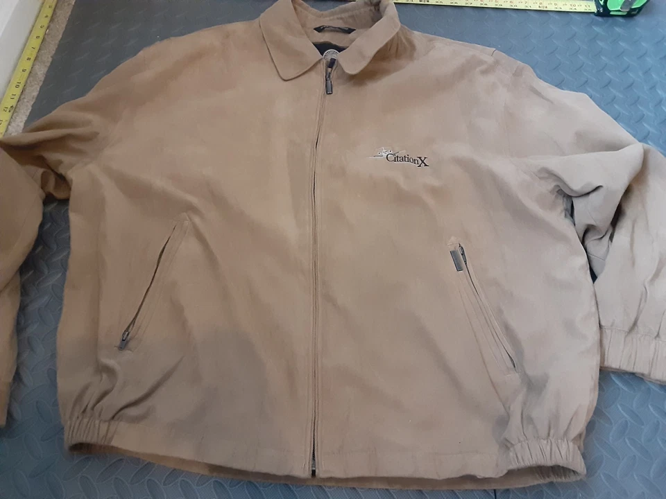 Weatherproof Jacket Mens XL Extra large Brown Micro Suede #S16 - Image 2 of 4