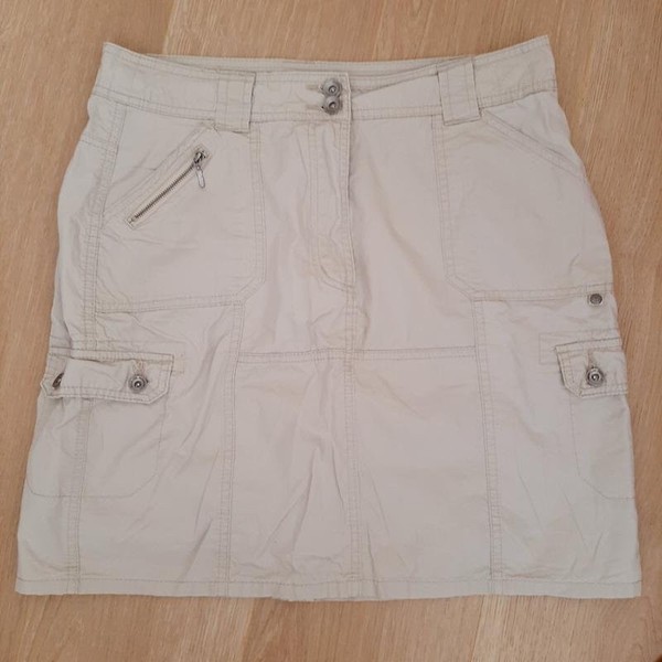 Women Peter Jensen Skirt Beige Cotton 40 / L / 48