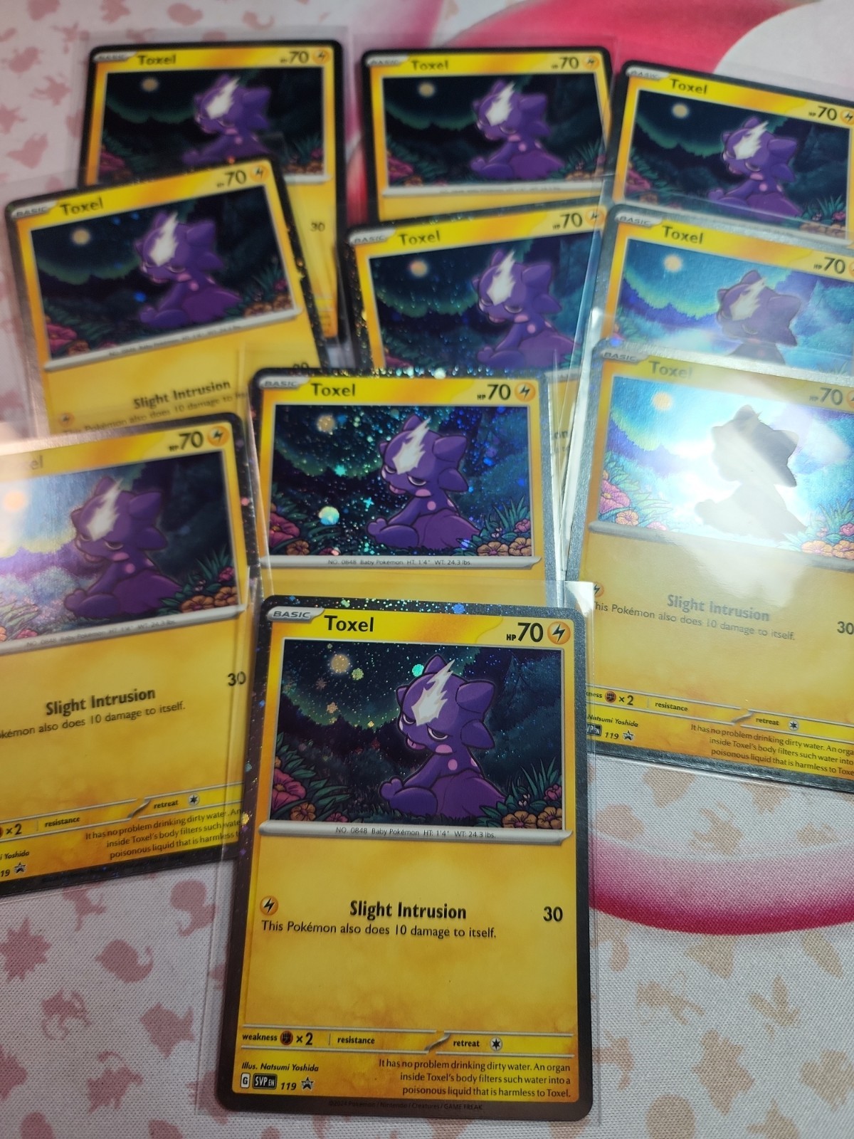10× Toxel SVP 119 Cosmos Holo Black Star Promo Pokemon TCG Near Mint