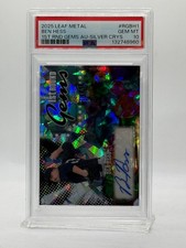 2025 eaf Metal 1ST Round Gems Blue Crystal TRAVIS BAZZANA (AUTO #'d / 15) PSA 9