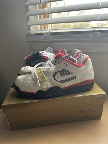 Taille 10 Nike SB Air Trainer 2 "Supreme" Blanc/Rouge Deadstock