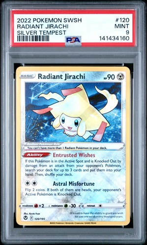 Radiant Jirachi graded PSA 9 for sale on eBay