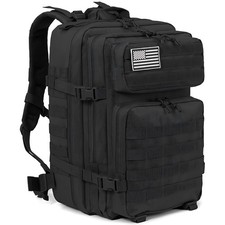 45L Tactical Backpack Waterproof Military MOLLE Hiking Camping Travel Rucksack