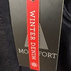 MONTFORT Men's Navy Blue Cotton Blend Winter DENIM Jeans Size 33x30 NWT — photo 3