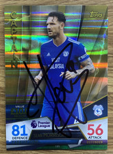 SIGNED PREMIER LEAGUE  TOPPS CARD - SEAN MORRISON - CAPTAIN - CARDIFF CITY