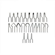 23Pc for 30-50W Adjustable Wood Burning Machine Pyrography Wire Tips Nibs Set