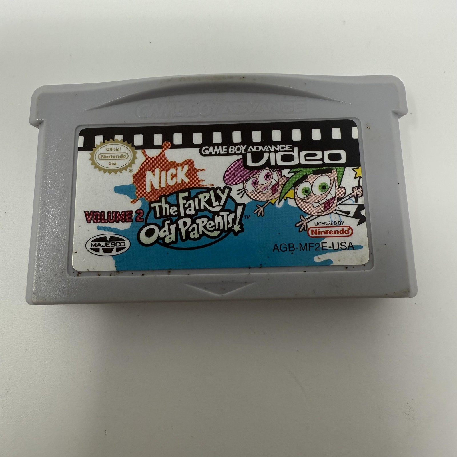 Nick Fairly OddParents Vol 2 Nintendo Game Boy Advance Video Cart AGB-MF2E