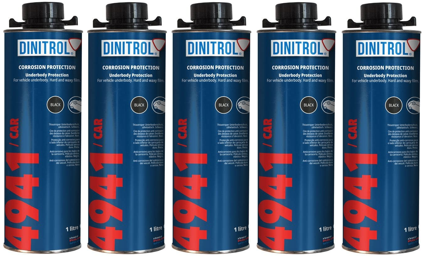 5x DINITROL 4941 Black Underbody Chassis Corrosion Rust Protection ...