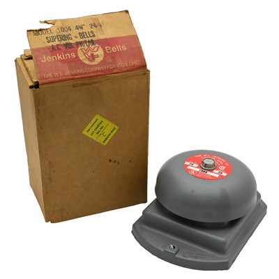 Jenkins Bells Model 1004 4-1/2'' Supering Bells A.C. Vib. Pigtail 24V 0.35A