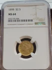 Photo of a 1898-P Liberty Quarter Eagle from an eBay listing that sold on Jun 14, 2026