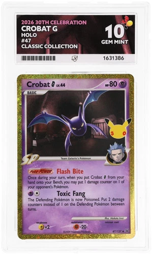 ACE 10 Crobat G 47/127 30th Celebration Pokemon Gem Mint