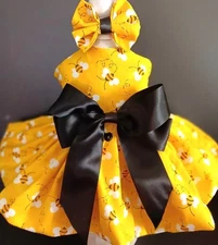 DOG HARNESS DRESS BUMBLE BEE    FREE SHIPPING