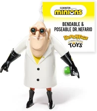BendyFigs The Noble Collection - Minions Dr. Nefario 6.5-inch Figure