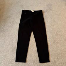 Jospeh Ribkoff Stretch Trousers Capri Pants Size 16 Black Tapered Leg In Leg 30"