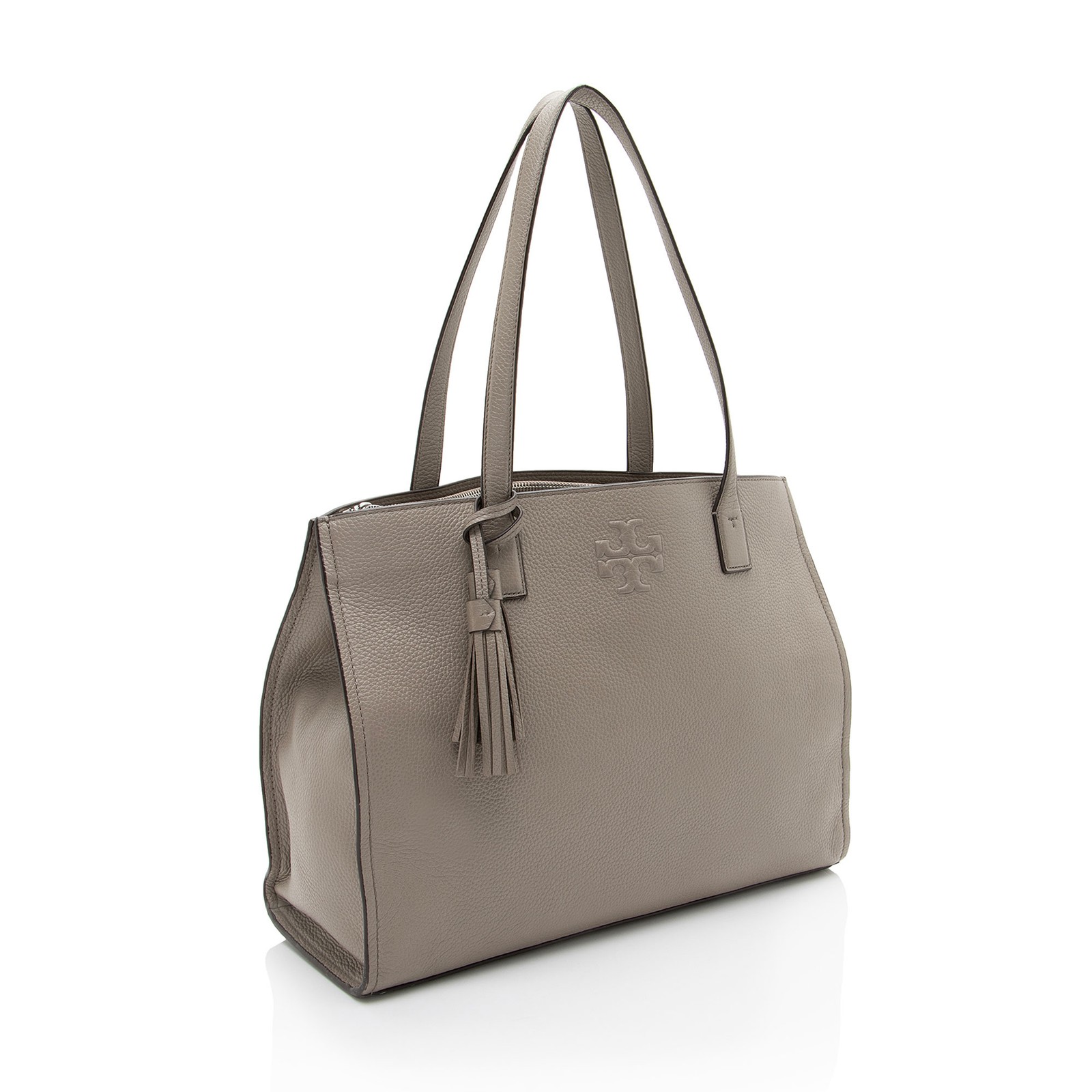 Tory Burch Pebbled Leather Thea Tassel Large Tote thumbnail 2