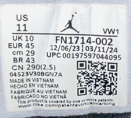 Nike Jordan Zion 3 MUD Ash SE Black FN1714-002 US Men's Size 11 Embroidered NWT - Picture 12 of 12