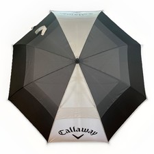Callaway 62 Inch Auto Open Vented Canopy Golf Umbrella, Black  Gray UVG