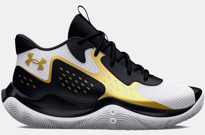 NEW Under Armour UA GS Jet '23 Basketball Shoes Black Gold Youth US 7Y Women's 9