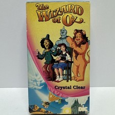 VTG? The Wizard of Oz Crystal Clear VHS 1990 Cartoon DIC Animated With VG Sleeve