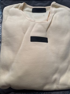 Essentials Fear Of God Garden Yellow Crewneck Sweatshirt Size XL Brand New
