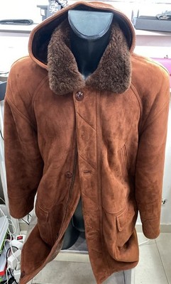 Schafleder Shearling Montgomery skinni Herren Brown Backstein Gr. 50 Cod. AE98