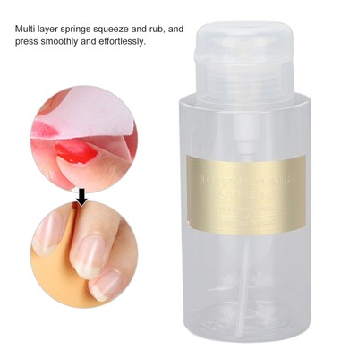 300ml Pressflasche Mehrzweck Nagelentferner Lotion Pressflasche Leerflasche FST
