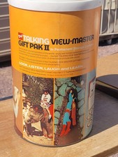 VINTAGE GAF Talking View-Master Gift Pak II W/Viewer 3 Reels Box Works