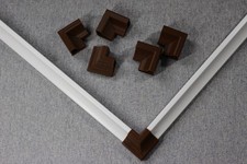 Scotia Floor Beading Corner Fitting(Inner Outer) Walnut Dark Brown🟤 10 pcs New