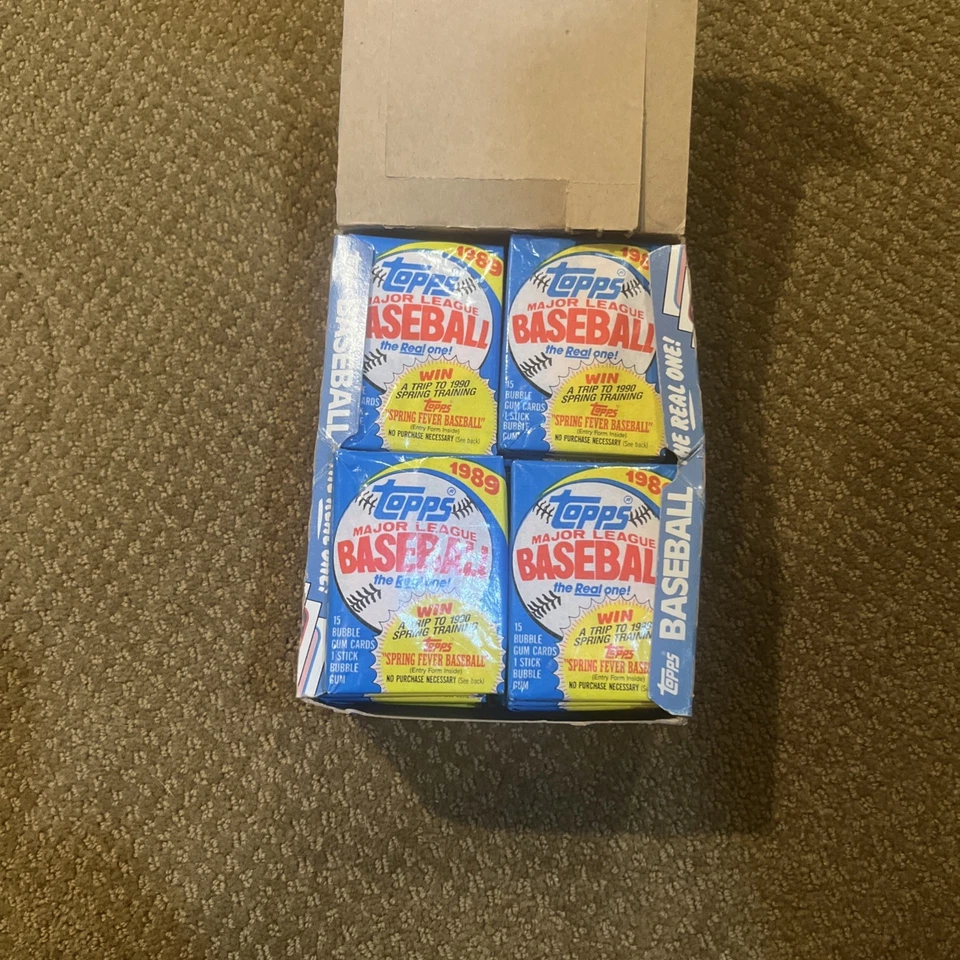 Tarjetas de béisbol Topps Bubble Gum 1989 - 36 quilates - selladas de fábrica Foto 2 de 4