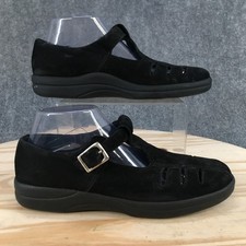 Naturalizer Shoes Womens 9 M Black Mary Jane Leather Buckle Casual Comfort