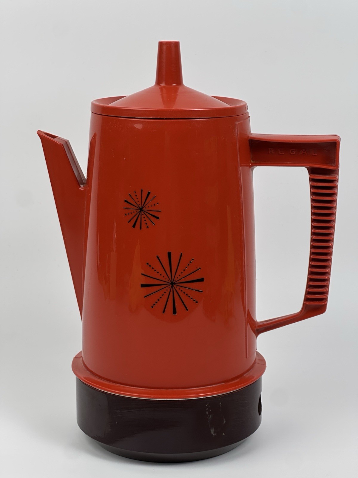Vintage Regal Poly Perk Atomic Poppy Red 4-8 Cup Coffee Maker