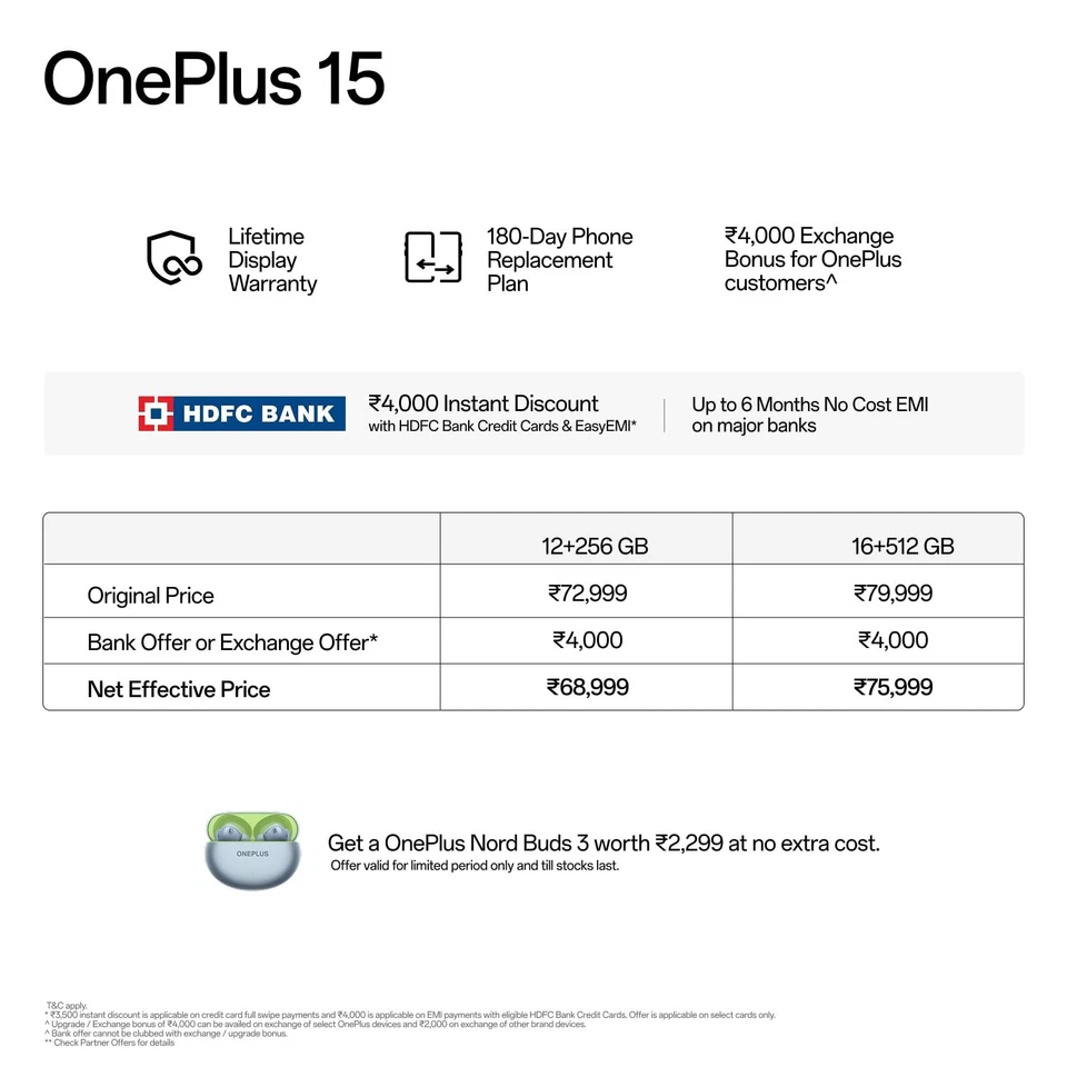 OnePlus 15 16GB 512GB Negro India Versión Global Snapdragon® 8 Elite Gen 5 - Imagen 2 de 4