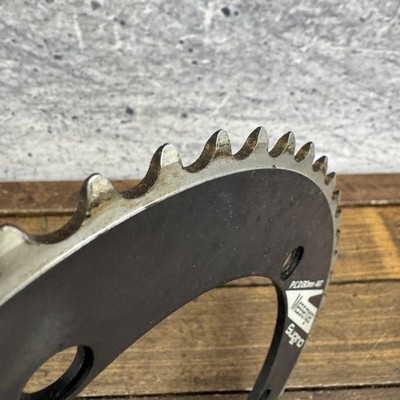 Sugino Messenger 46T Chainring 130 BCD 5-Bolt Black Alloy 46 Tooth