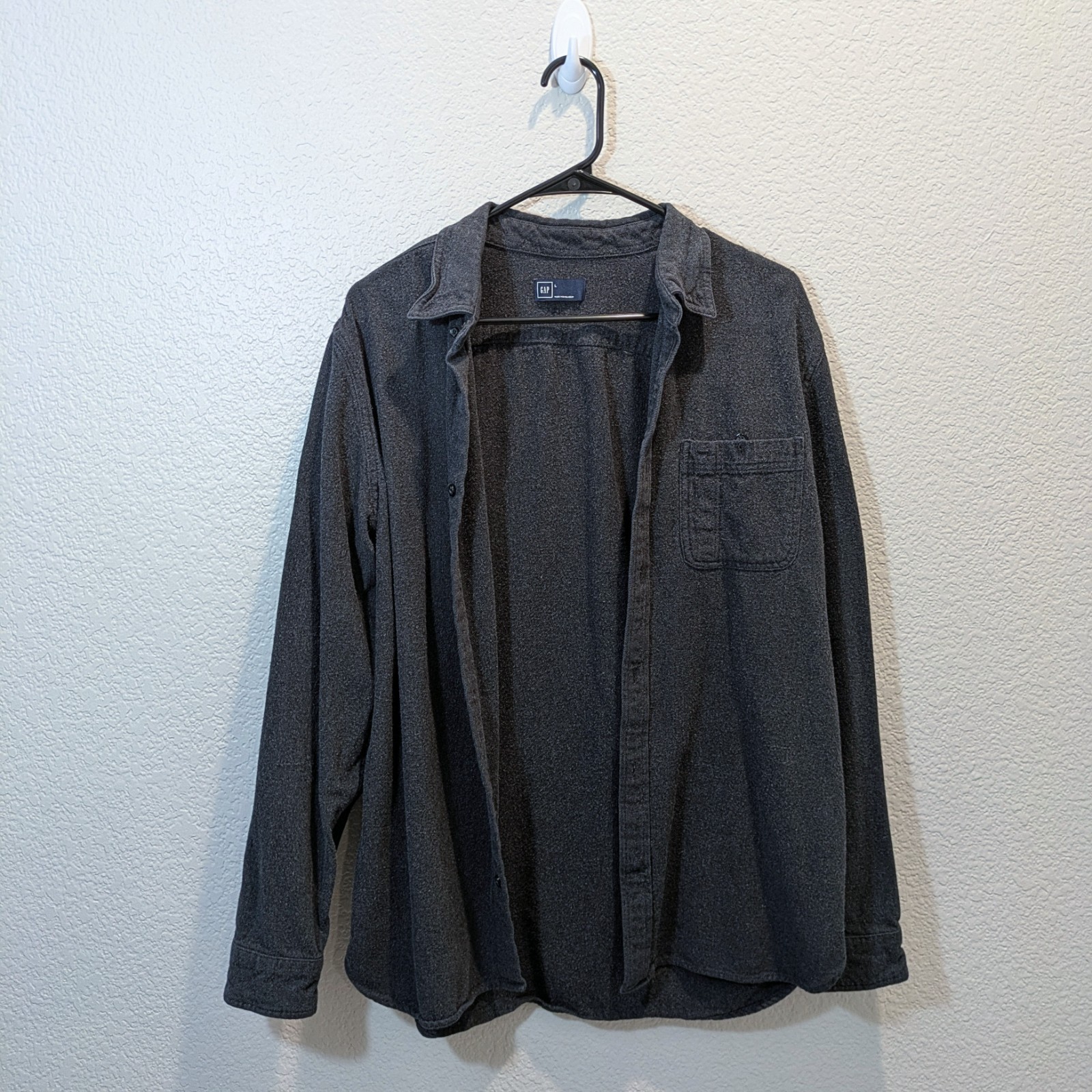 GAP dark gray jacket with elbow patch - Size Large - image 1