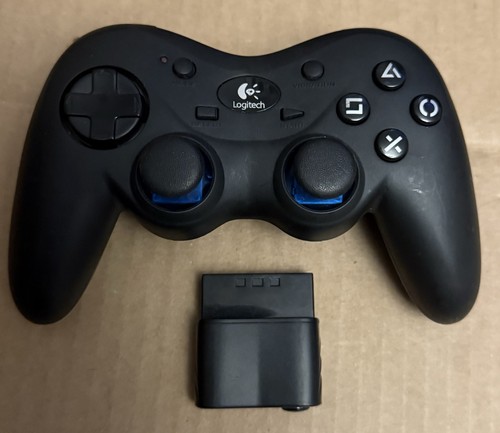 Logitech Cordless Action Controller For PS2 G-X2D11 w/ Receiver Dongle ...