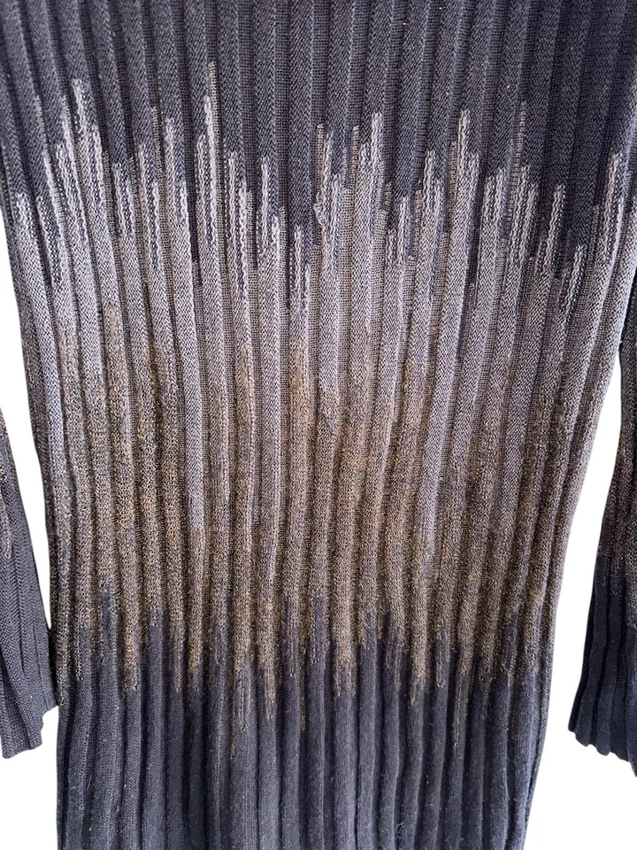 Vestido Suéter Alberto Makali Para Mujer Cuello Capucha L Lana Mezcla Mohair Marrón Tostado Foto 2 de 4