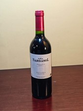 Botella de vino tinto Navarra Sardasol Reserva 2003