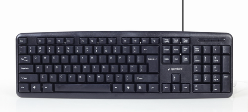 Gembird KBS-UO4-01 Keyboard US USB 2.0 Black Wired US Layout Mouse Set ...