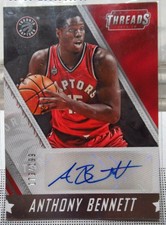 2015-16 Panini Threads Signage - Anthony Bennett #S-ABT /199 (AU)