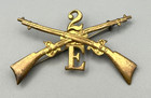 Spanish American War 2nd Infantry Regiment E Company Officer Hat Badge — photo 1