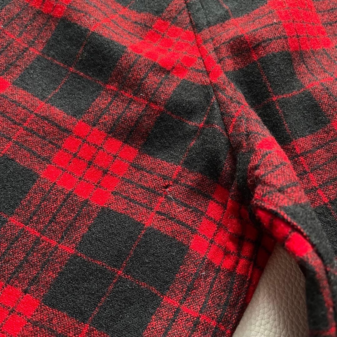 50s Pendleton Wool Check Tailored Jacket Red/Blac… - image 9