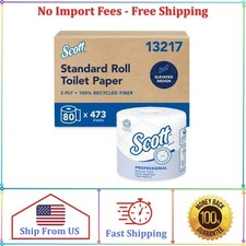 NEW Scott Professional Recycled 2-Ply Toilet Paper, 80 Rolls, 473 Sheets/Roll