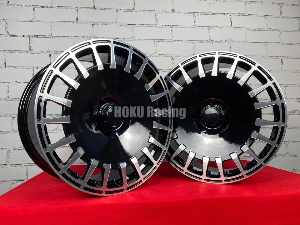 4X 20" Maybach monoblock style wheels 5X112 fit for Mercedes E S class - Image 3 of 4
