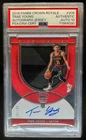 2018-19 Panini Crown Royale Trae Young Jersey Auto RC #/199 Hawks PSA AUTH 10