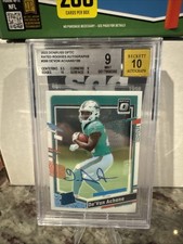 2023 Donruss Optic Rated Rookies Auto De Von Achane #269 /199