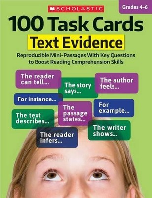 Scholastic Teaching Resources Scholast 100 Task Cards: Text Eviden (Taschenbuch)